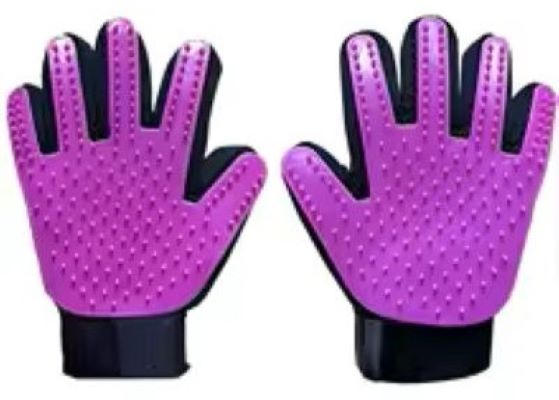 Gants d'épilation pour animaux de compagnie, Massage pour chat et chien, nettoyage de bain, fournitures de toilettage, brosse d'épilation en Silicone